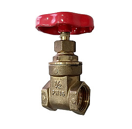 Засувка муфтова латунна, PN16, Ду 15