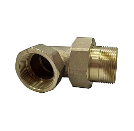 Американка угловая латунная