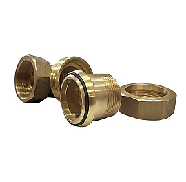 Американка угловая латунная