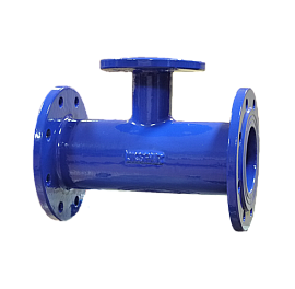 Тройник чугунный фланцевый, PN16, Ду 100/100