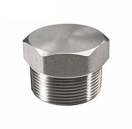 Заглушка нержавіюча зовнішня різьба, Ду10