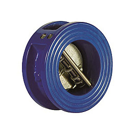 Зворотній клапан міжфланцьовий чавунний двухстулковий, EPDM, PN16, Ду 40