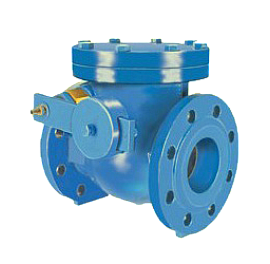 Зворотній клапан фланцевий чавунний поворотний з противагою, PN16, Ду 350