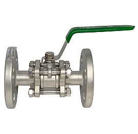 Кран кульовий фланцевий нержавіючий трискладовий, PN16, Ду 15