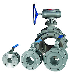 Кран шаровой фланцевый стальной, PN16, Ду 15