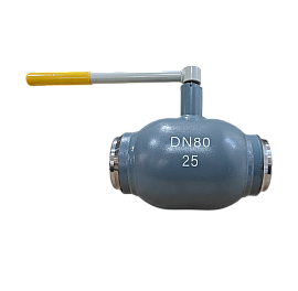 Кран шаровой полнопроходой стальной приварной, PN25, Ду80