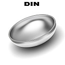 Заглушка эллиптическая нержавеющая по DIN, Ду15 (21,3x2)
