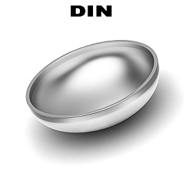 Заглушка еліптична нержавіюча по DIN, Ду15 (21,3x2)