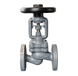 Вентиль сильфонный фланцевый чугунный, PN16, Ду 15