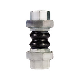 Вибровставка різьбова чавунна, EPDM, PN16, Ду15