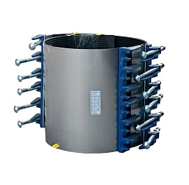 Хомут нержавеющий ремонтный усиленный для труб, Ду 295-315, L300