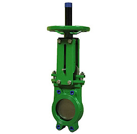 Засувка шиберная міжфланцеве чавунна однонаправлена, PN10, Ду 50