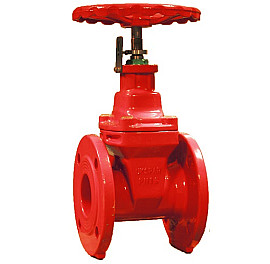 Засувка пожежна з обгумованим клином із покажчиком положення, F4, PN16, Ду50