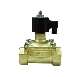 Электромагнитный клапан муфтовый латунный нормально открытый, АС220В, PN10, Ду 15