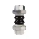 Вибровставка резьбовая чугунная, EPDM, PN16, Ду15