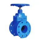 Задвижка с обрезиненным клином фланцевая чугунная, F4, GGG50+EPDM, PN16, Ду 40
